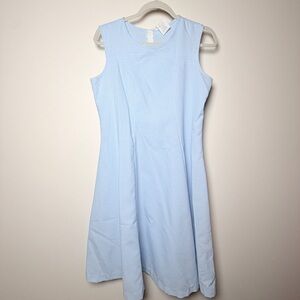 Blue Gingham Y2K Sleeveless Dress